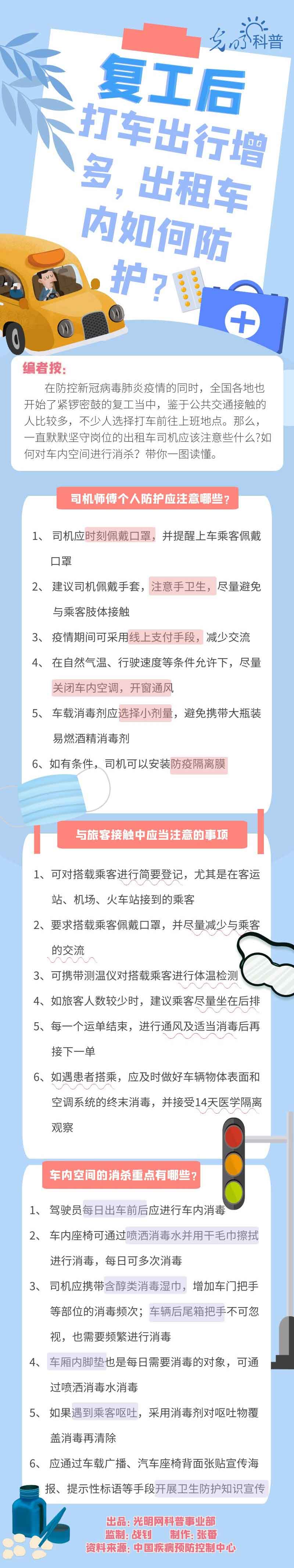 【防疫科普】復(fù)工后打車(chē)出行增多，出租車(chē)內(nèi)如何防護(hù)？