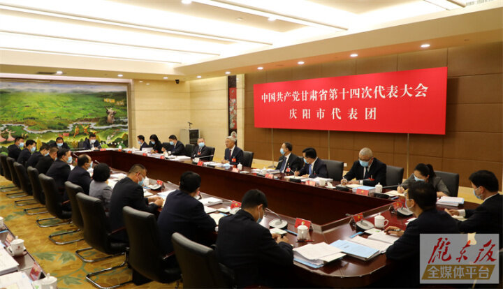 慶陽市代表團認真討論省第十四次黨代會報告和省紀(jì)委工作報告
