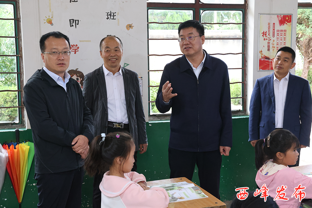張希岳檢查農村小規模學校運行及閑置校舍利用情況