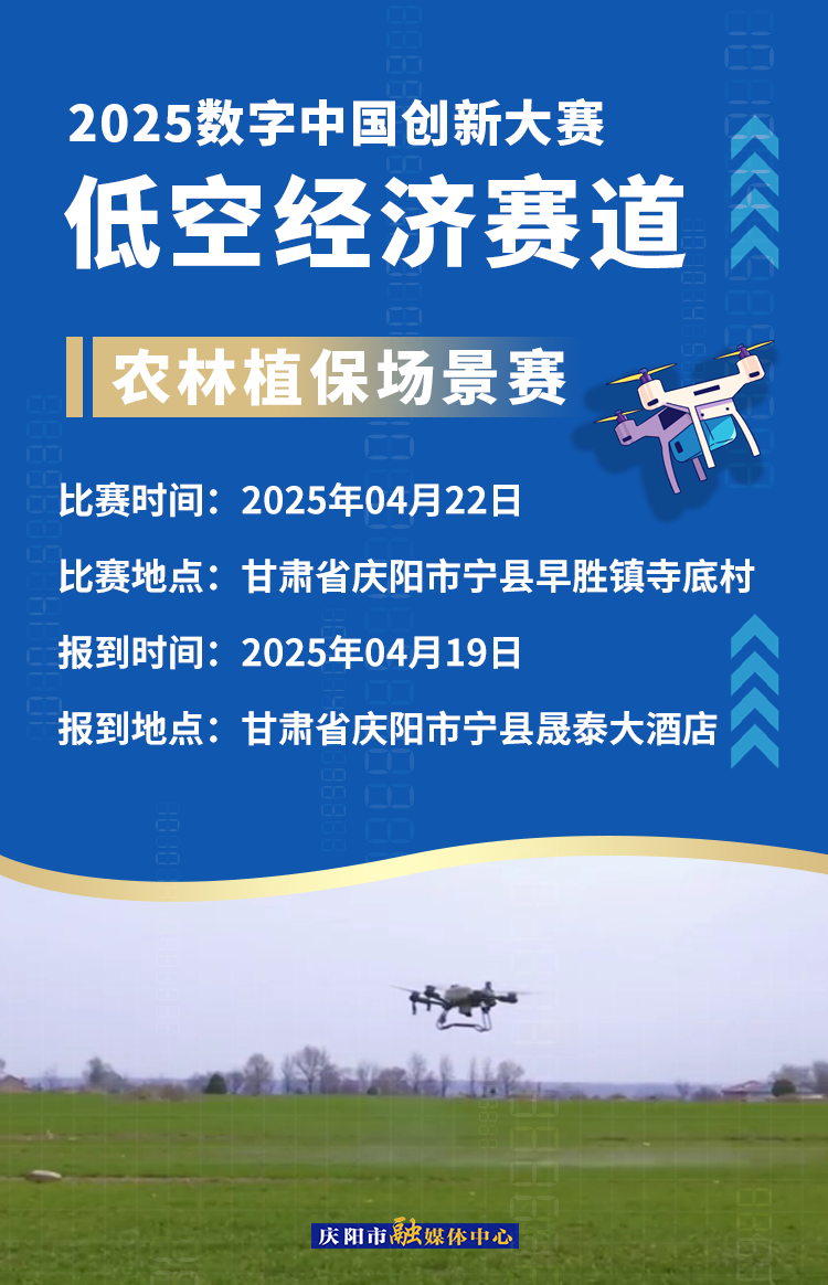 【微海報】2025數(shù)字中國創(chuàng)新大賽低空經(jīng)濟賽道場景賽賽事安排——農林植保場景賽