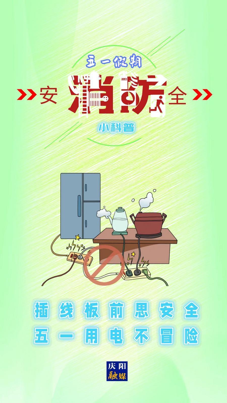 【微海報(bào)】消防安全知識(shí)科普丨插線(xiàn)板前思安全 五一用電不冒險(xiǎn)